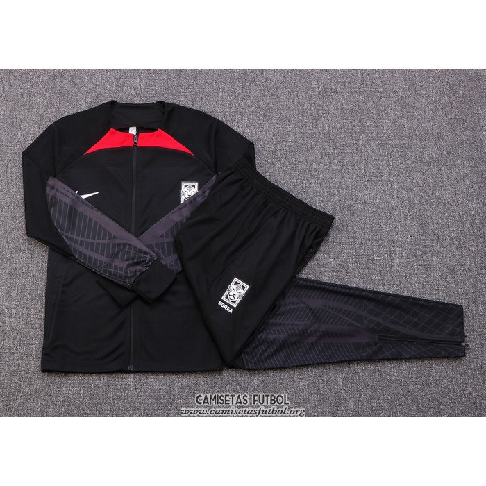 Chandal de Chaqueta del Corea del Sur 2022/2023 Negro